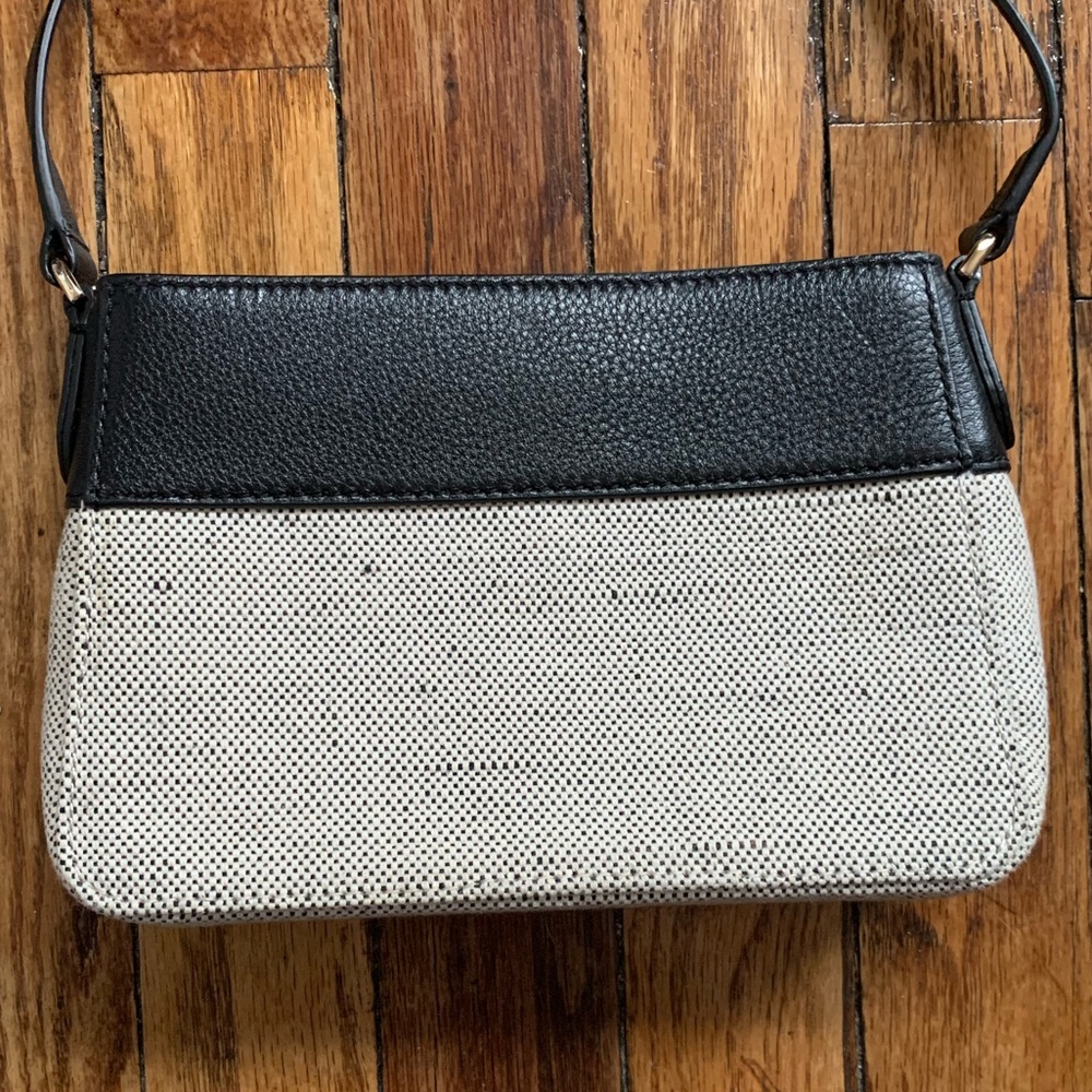 kate spade | black/cream straw purse - Picture 3 of 9